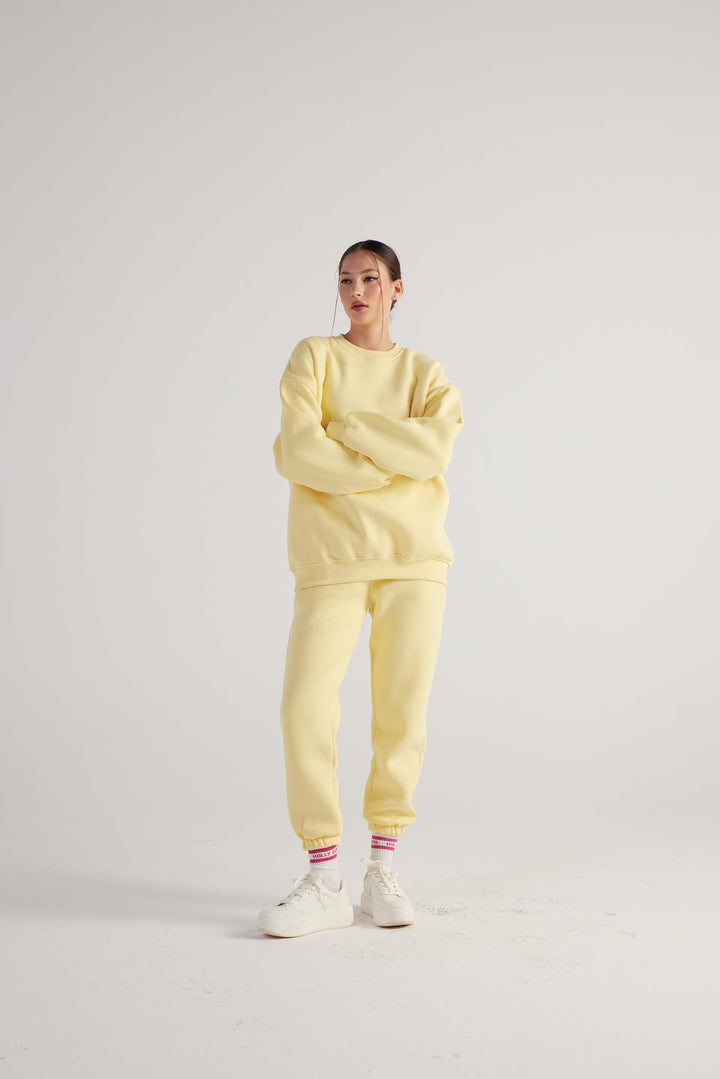 HLLY Women Fine Sweatshirt Yellow - Logan