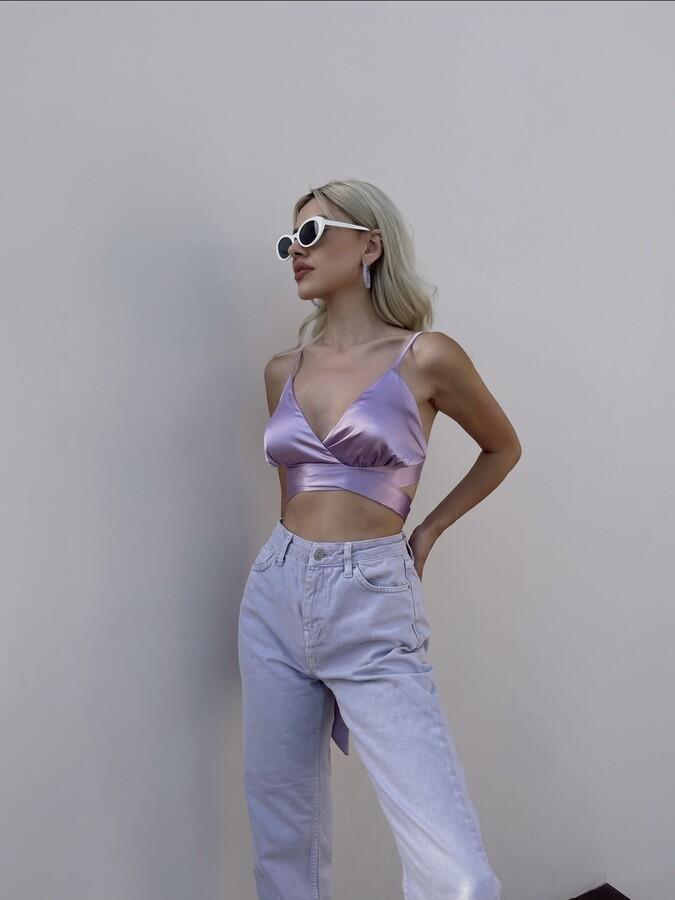 HLLY Women Large Blue Blouse - Kortrijk