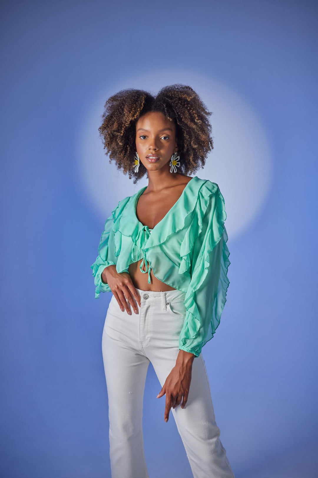 HLLY Women Elsa Blouse Green - Nikopol