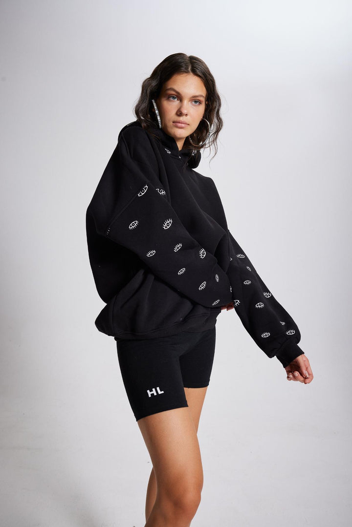 HLLY Women Eye Sweatshirt Black - Bowmanville