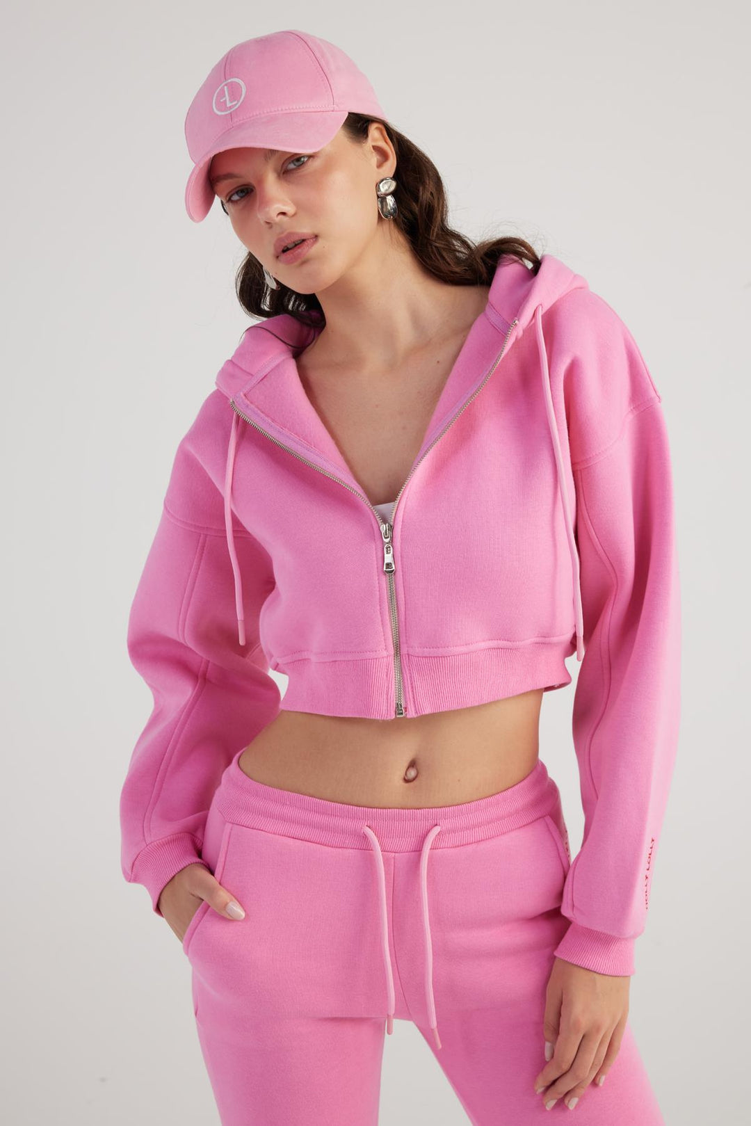 HLLY Women Mixed Sweatshirt Pink - Pallíni