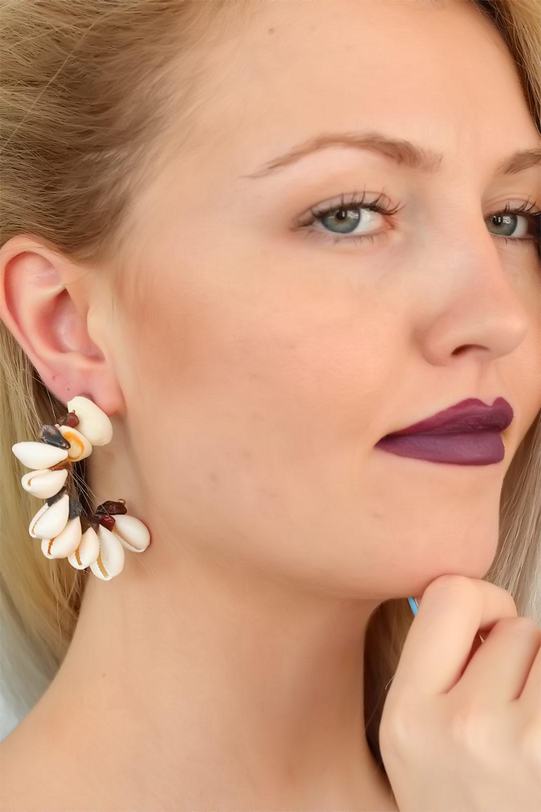 EBJ Shell Design Women's Earrings - Banbury