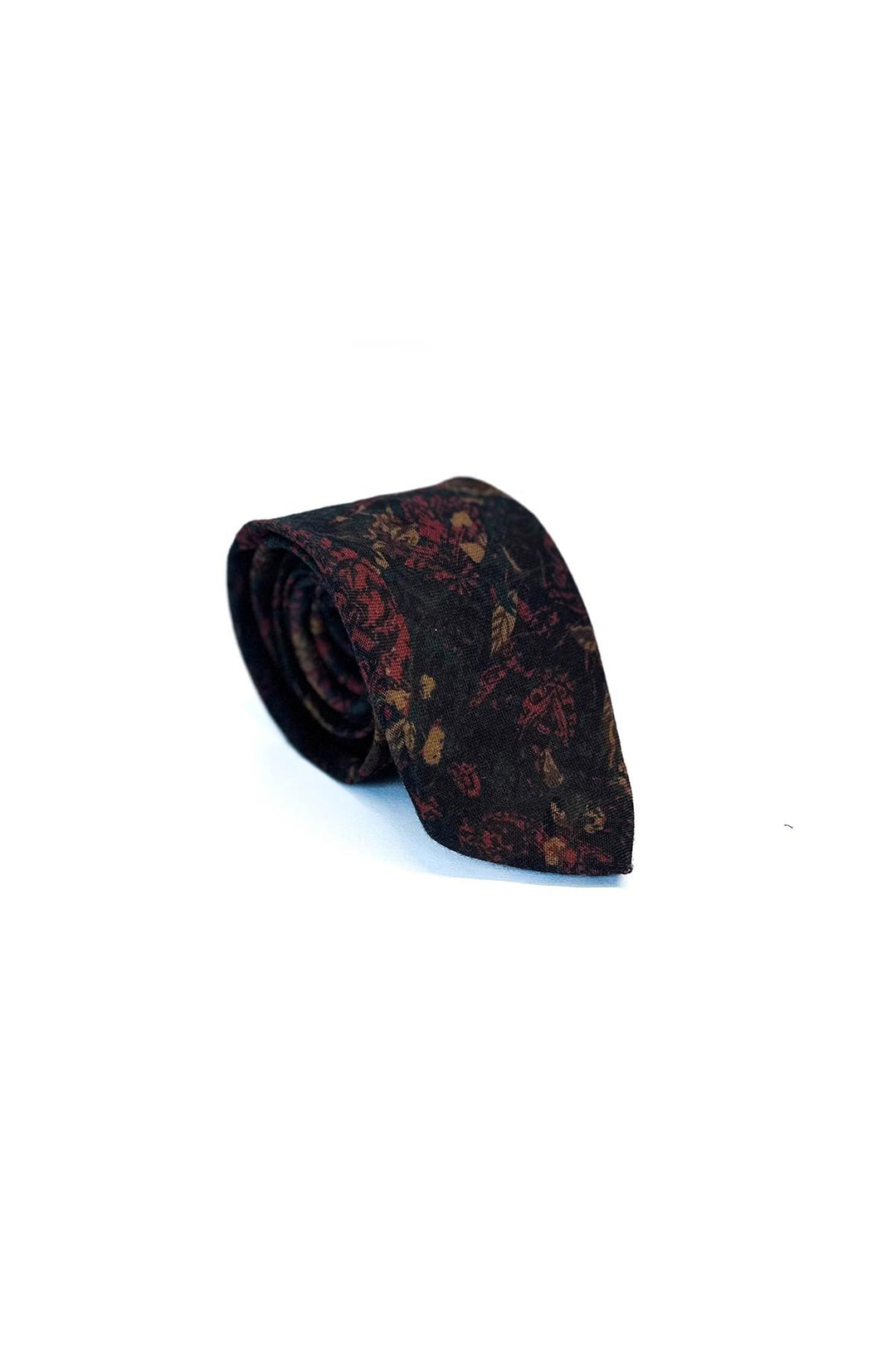 WSS Dark Floral Patterned Elegant Men's Tie - Poitiers