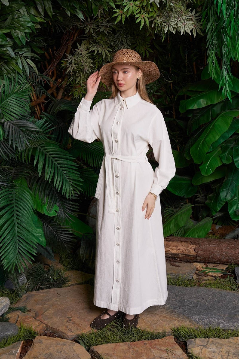 XLJ Long Linen Dress - Hengelo