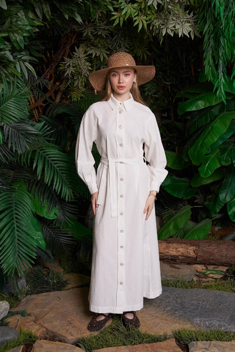 XLJ Long Linen Dress - Hengelo