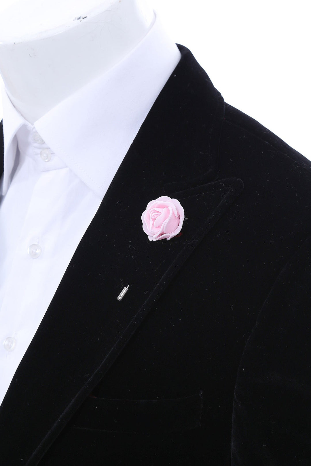WSS Men Pink Blossom Lapel Pin - Villahermosa