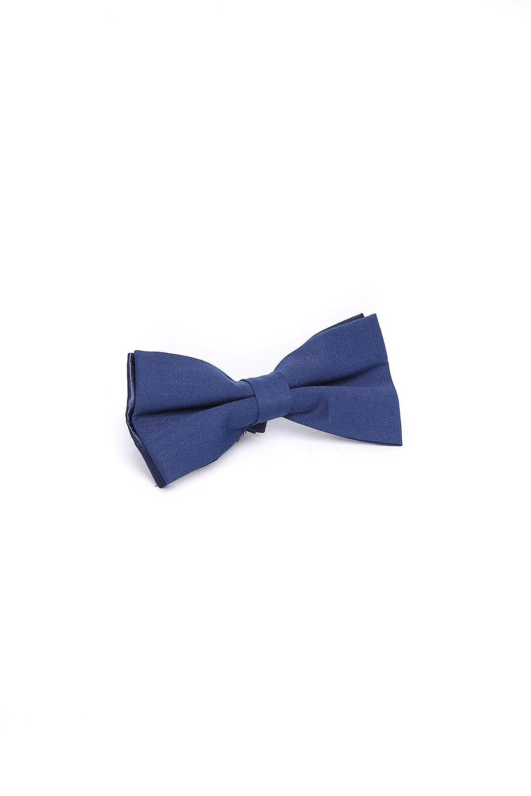 WSS Classic Navy Blue Men Bow Tie - Geel