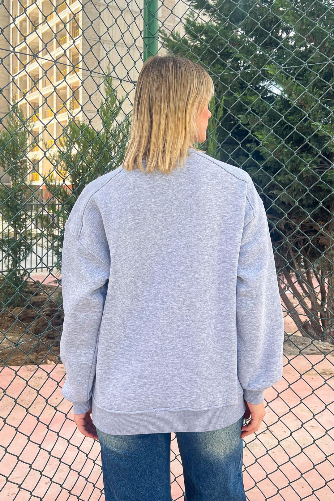 MPL Women's Bicycle Neck Loose Fit 3 Yarn Sweatshirt 21616 - Westland