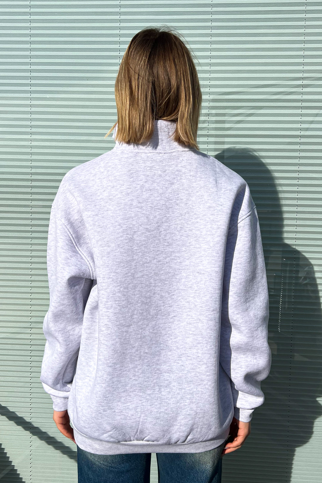 MPL Women's Collar Zippered Comfortable Fit 3 Yarn Sweatshirt 21622 - Vlaardingen