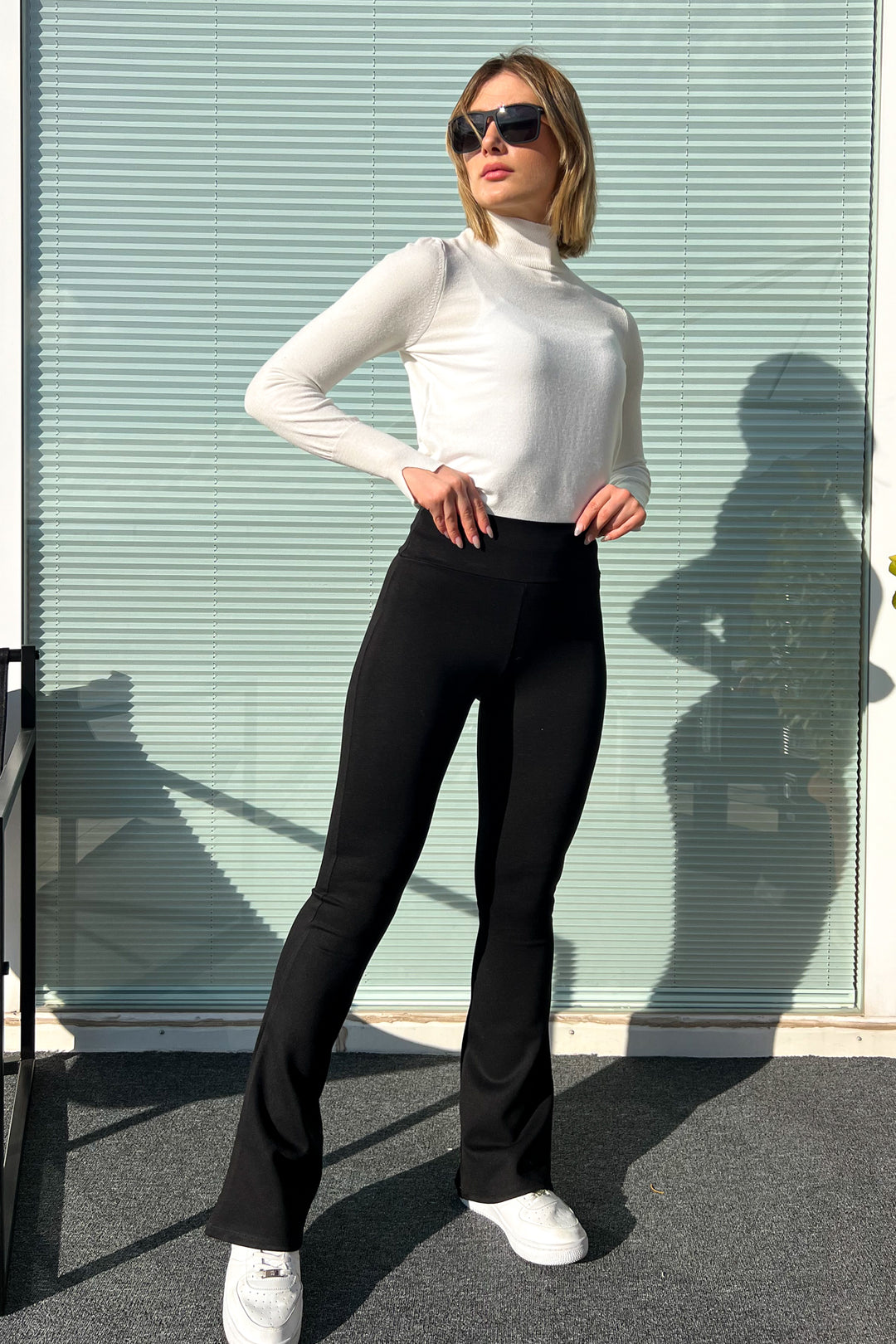 MPL Women's High Waisted Flared Leggings 0541 - Schweinfurt