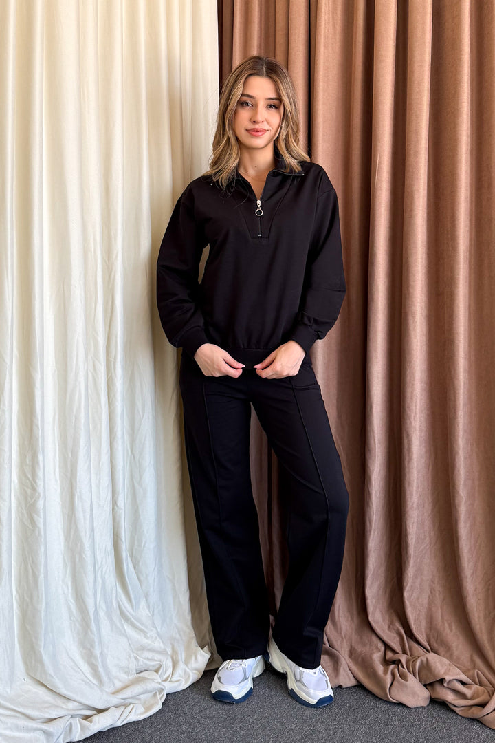 MPL Women's Collar Zippered Tracksuit 967 - Cumberland