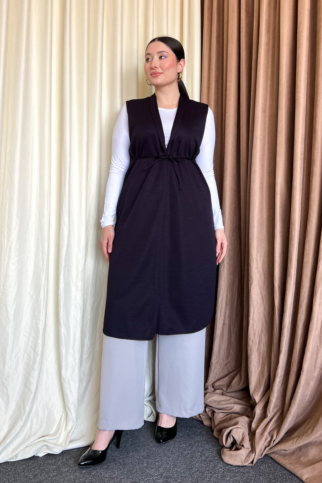 MPL Women's Buttoned B.B Ottoman Vest 7523 - Pinner