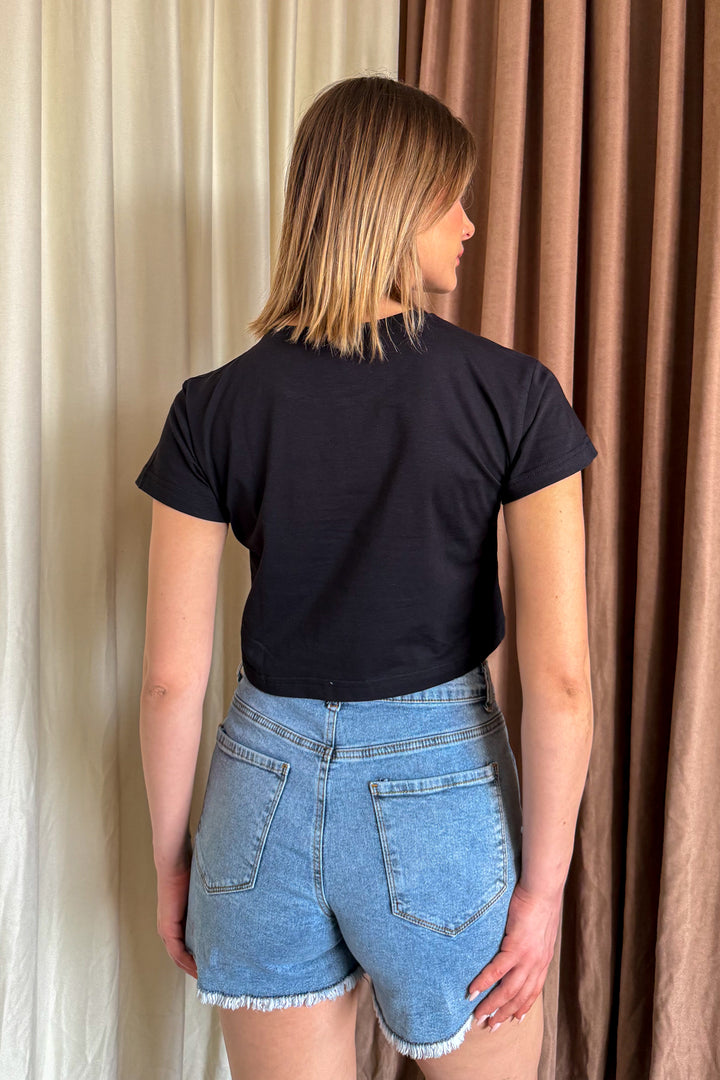 MPL Women's Hawaii Printed Crop T-shirt - Nezahualcóyotl