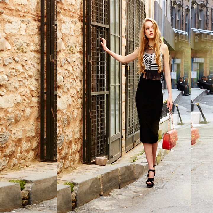 SNS Sense Black Ottoman Skirt - Câmara de Lobos