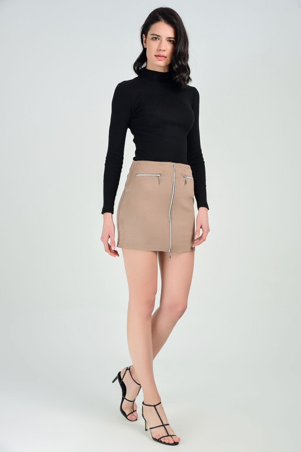 SNS Sense Faux Suede Skirt - Suede Skirt - Chicoutimi
