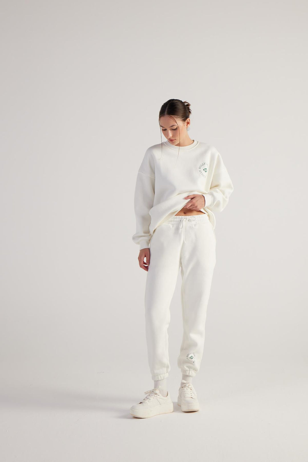 HLLY Women Fine Sweatpants Cream - Providence