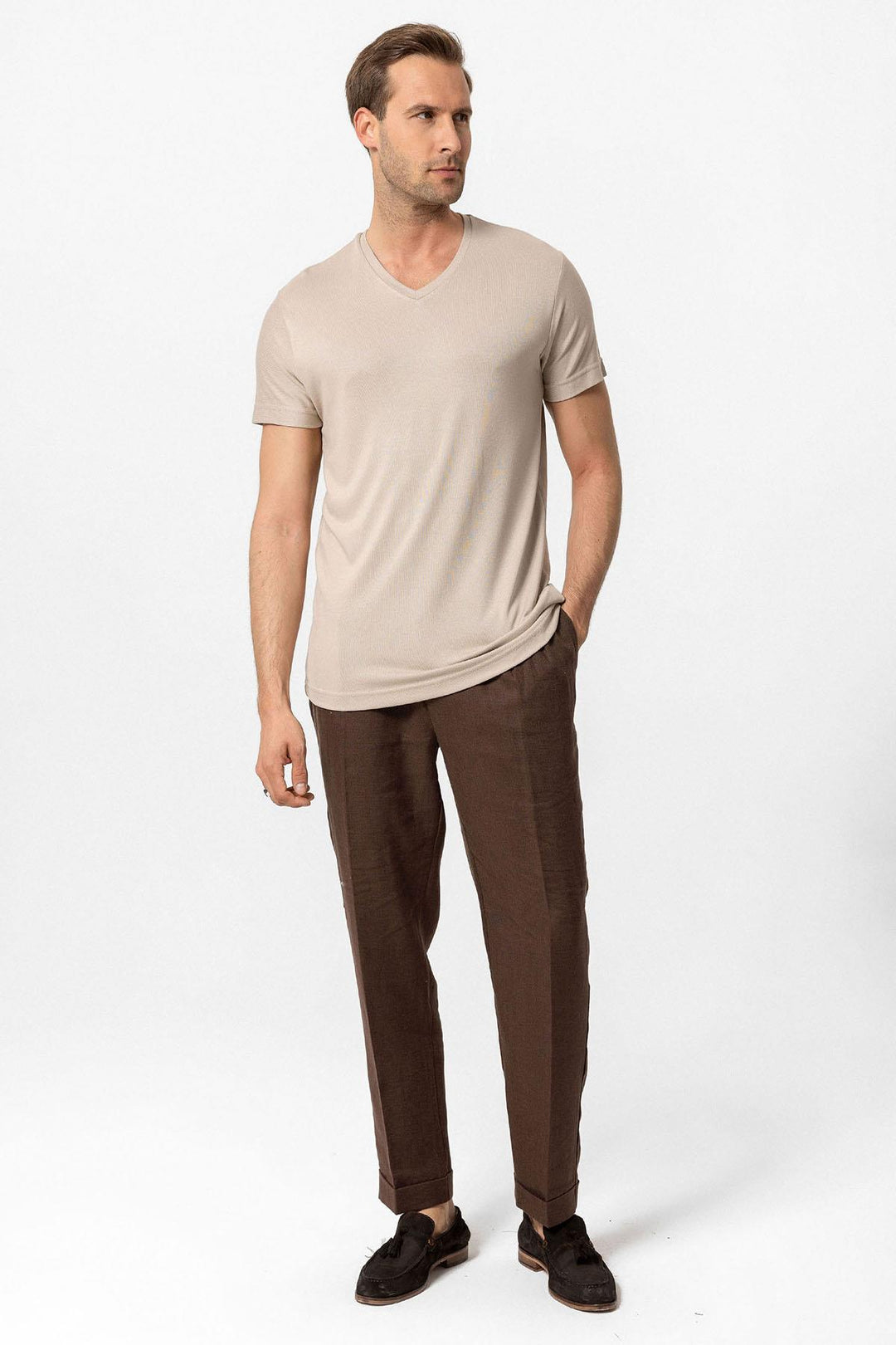 ANT Basic V-Neck Men's T-Shirt - Logroño