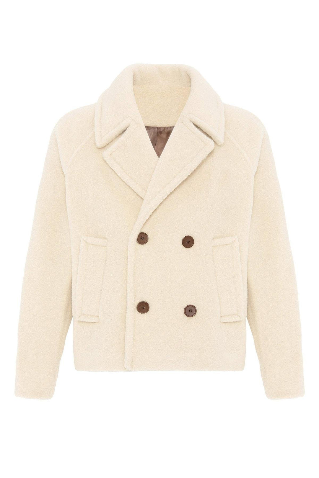 ANT Antioch Open Beige Wrap Crop Fit Men's Coat - La Presa