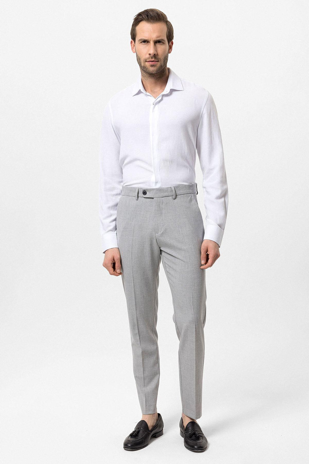 ANT Antioch Open Grey Men's Fabric Trousers - Arles