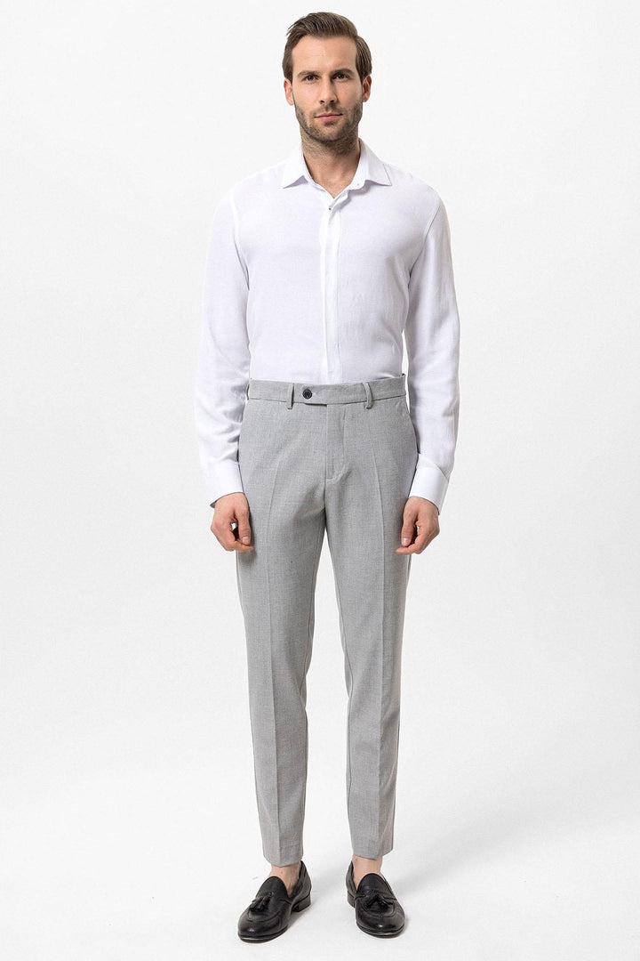 ANT Antioch Open Grey Men's Fabric Trousers - Arles