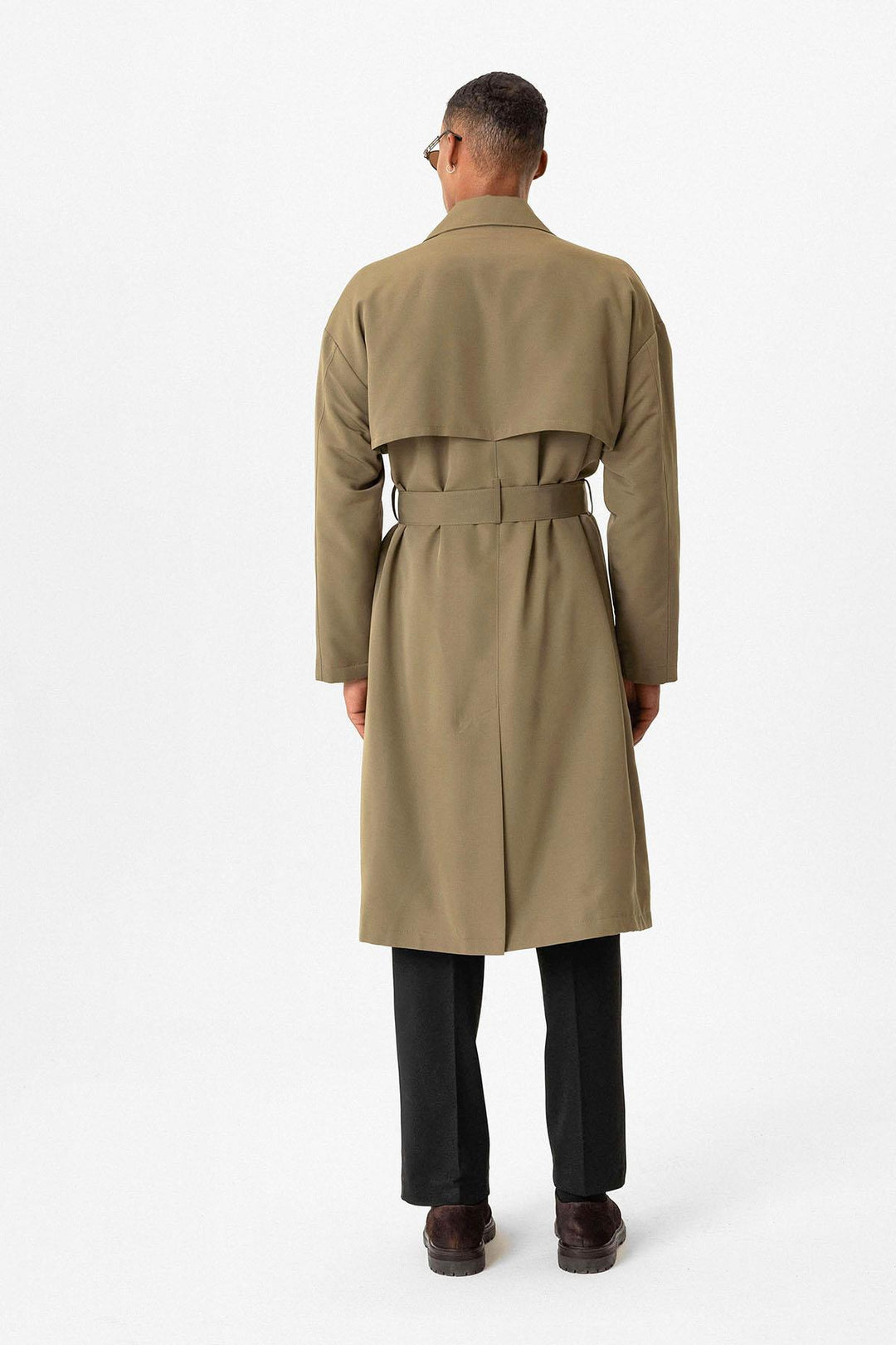 ANT Double Breasted Closure Belted Trench Coat - Sioux Falls
