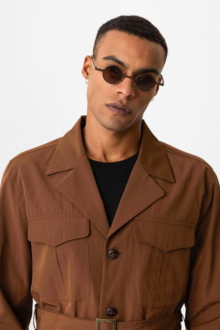 ANT Belted Safari Men's Trench Coat - Abbotsford