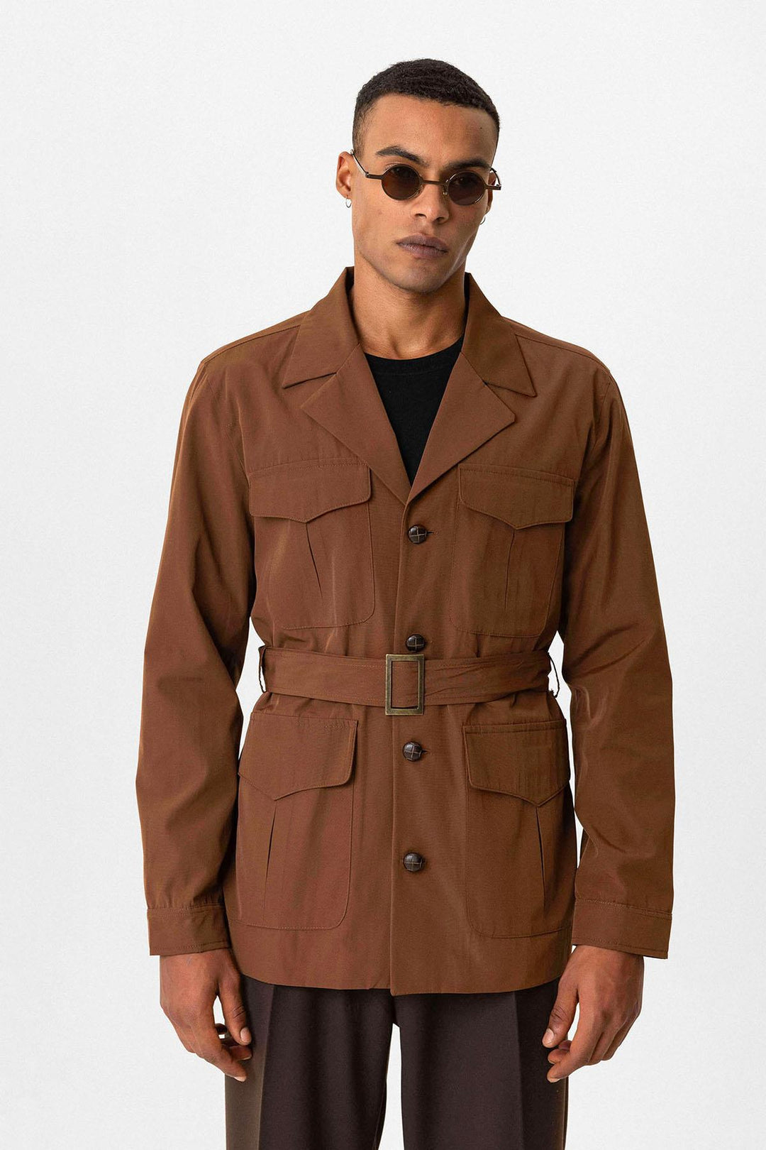 ANT Belted Safari Men's Trench Coat - Abbotsford