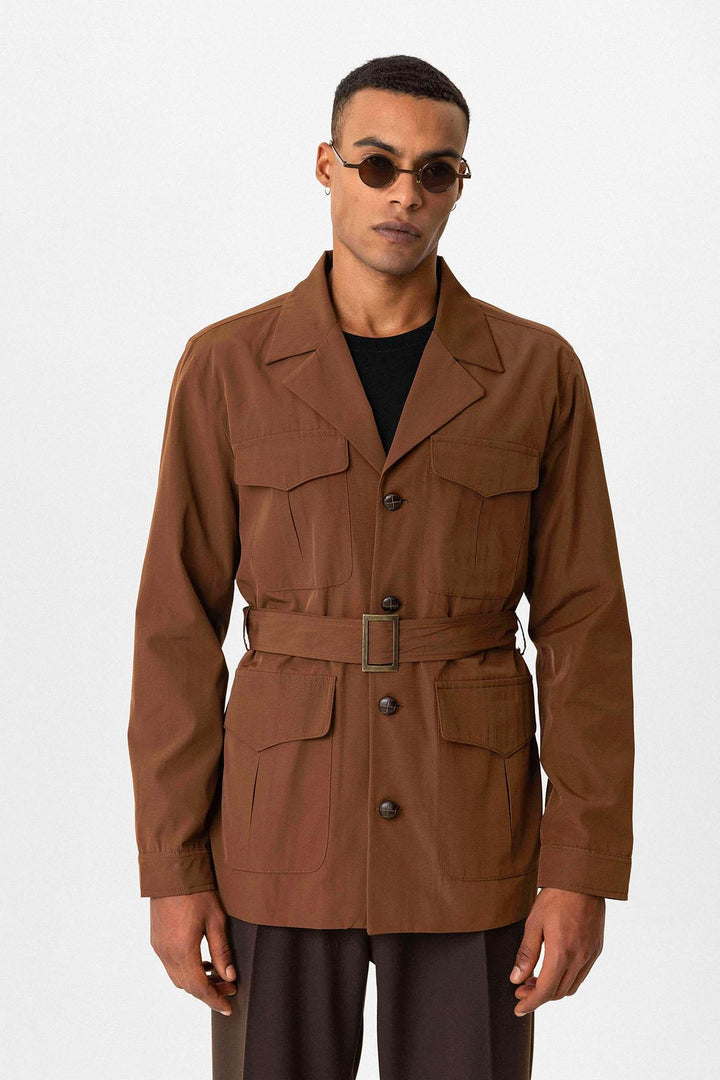 ANT Belted Safari Men's Trench Coat - Abbotsford