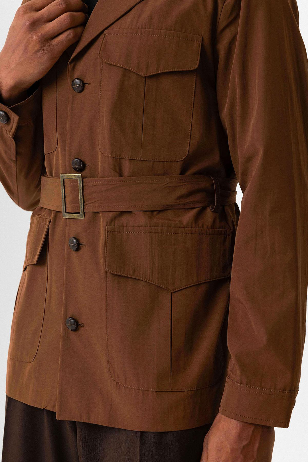ANT Belted Safari Men's Trench Coat - Abbotsford