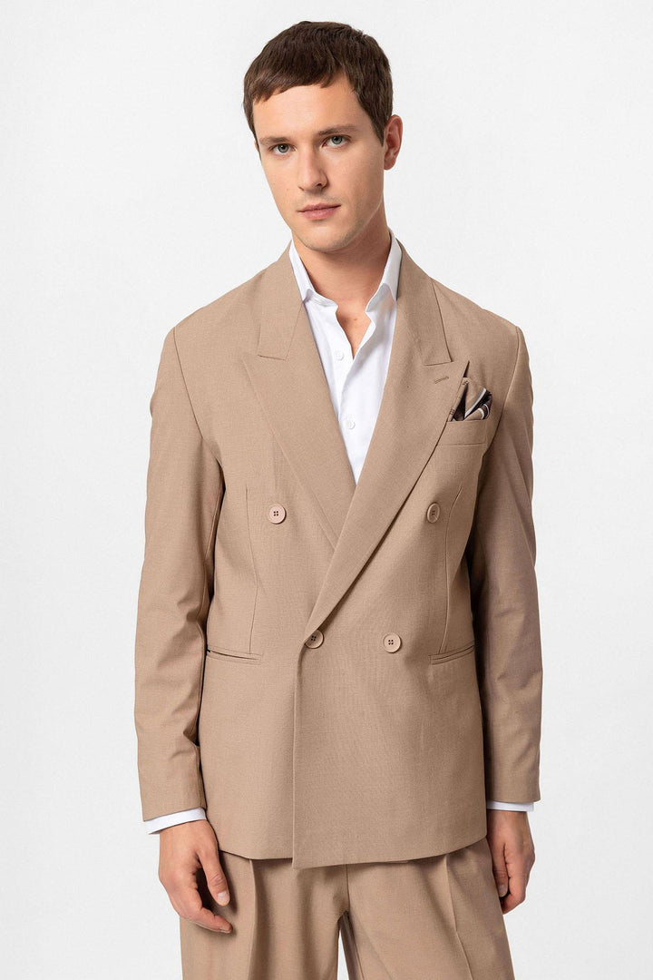 ANT Single Button Double-breasted Men's Blazer Jacket - Walkden
