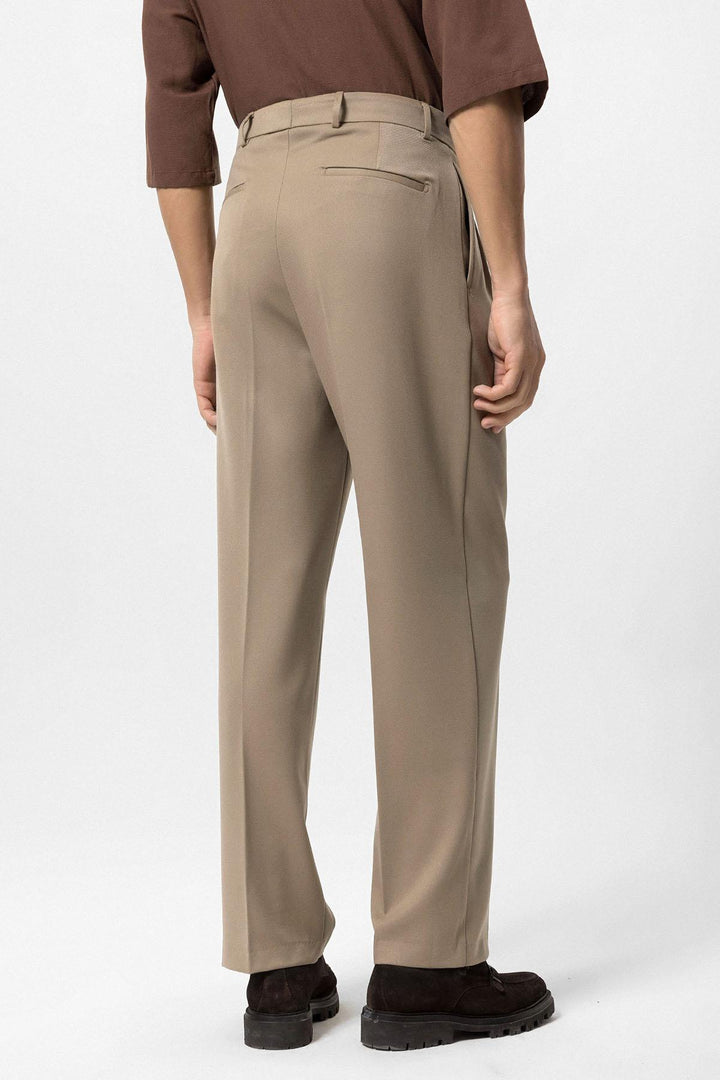ANT High Waist Pleated Comfortable Fit Men's Trousers - San Pedro