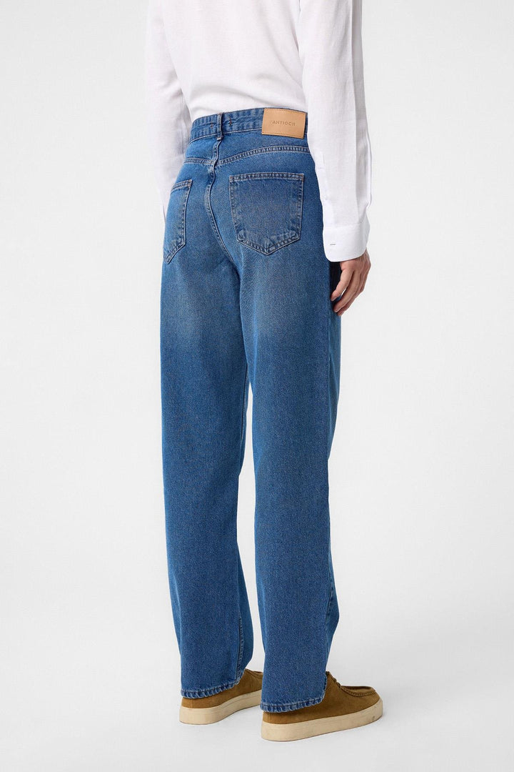 ANT Antioch Light Blue High Waisted Relaxed Fit Men's Jeans - Bridgeport