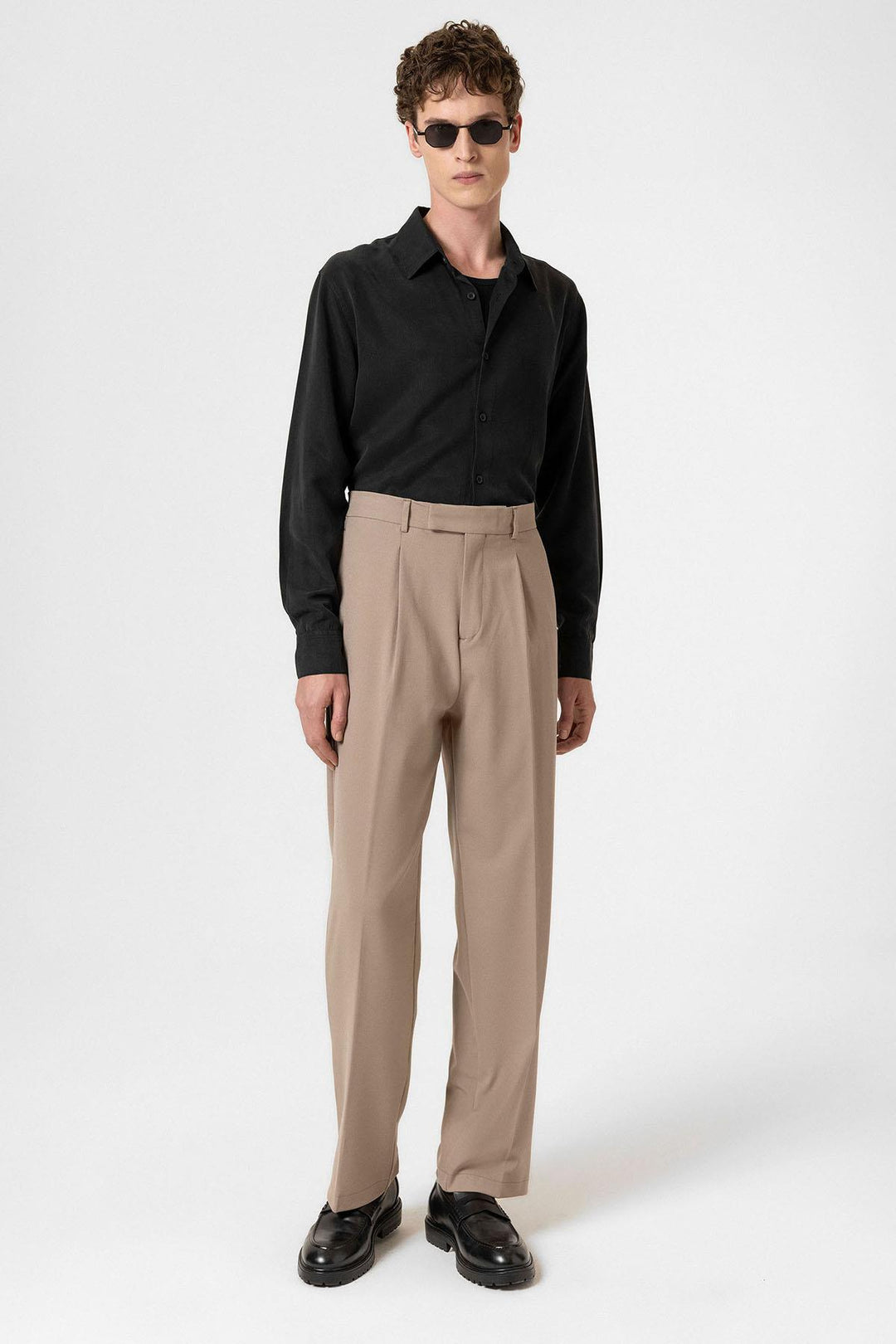 ANT Antioch Open Mink High Waist Zippered Men's Pants - Brant