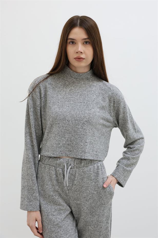 RYN Fisherman Collar Blouse - Gray - Pabellón de Arteaga