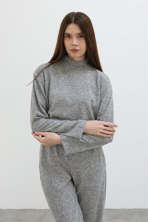 RYN Fisherman Collar Blouse - Gray - Pabellón de Arteaga