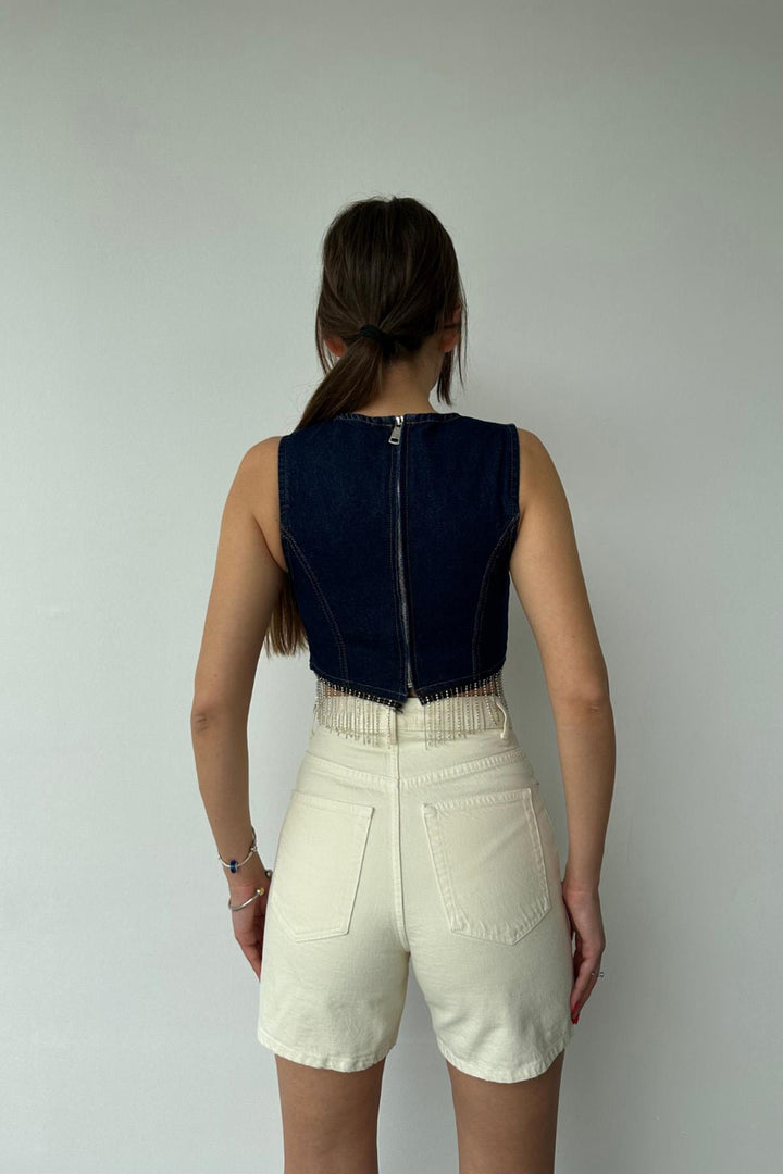 ELS Six-Chain Blouse - Navy Blue - Miranda de Ebro