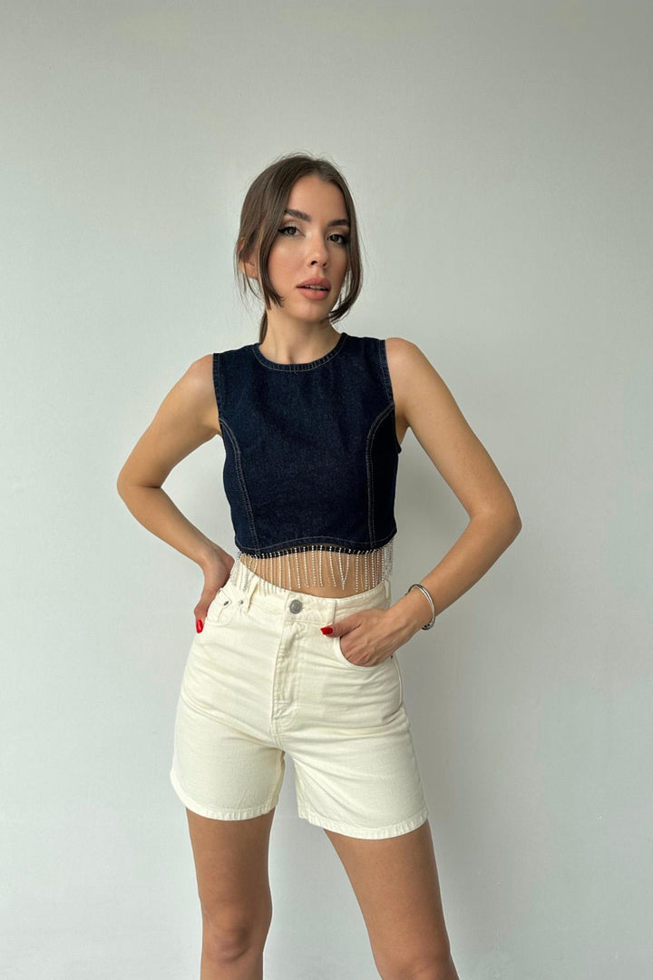 ELS Six-Chain Blouse - Navy Blue - Miranda de Ebro