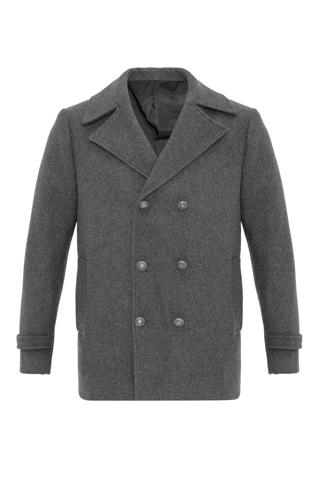 ANT Fur Collar Detailed Double Breasted Men's Coat - Nikopol