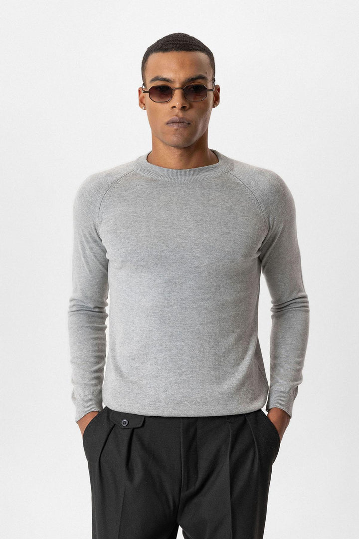 ANT Crew Neck Slim Fit Knitwear Sweater - Coppell