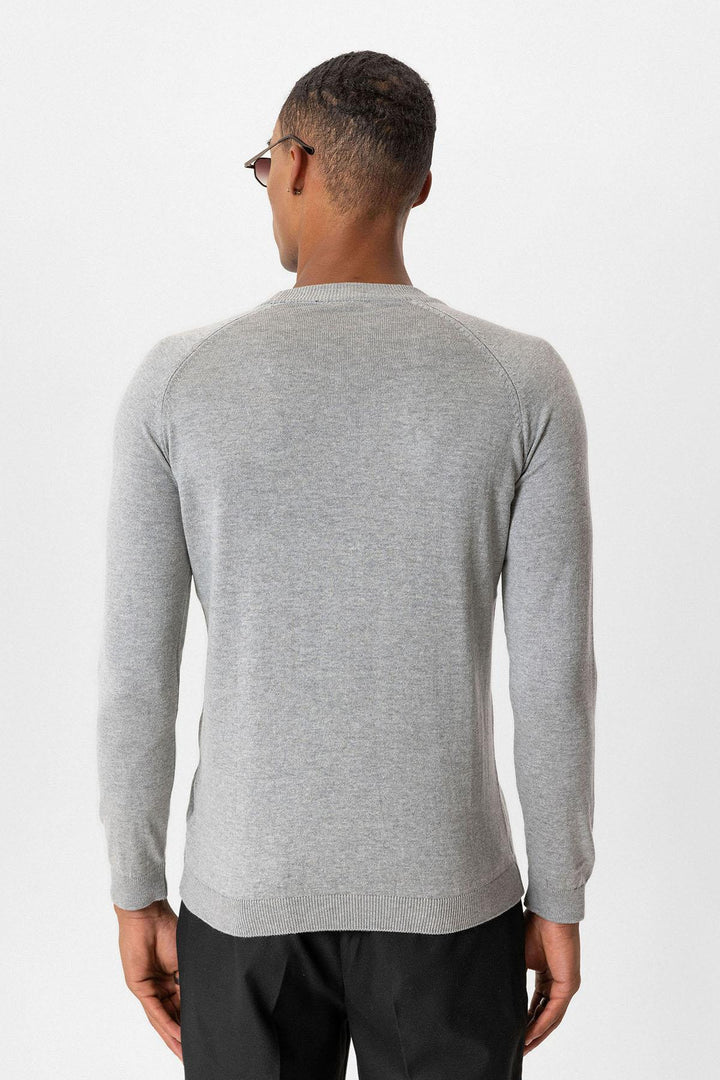 ANT Crew Neck Slim Fit Knitwear Sweater - Coppell