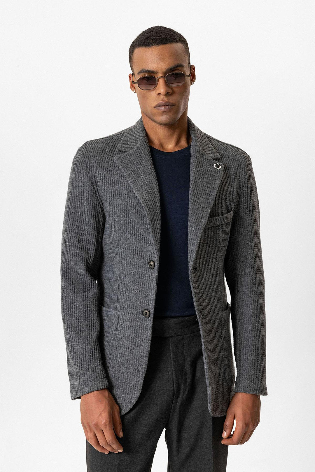 ANT Knitted Textured Men's Jacket - Pearland