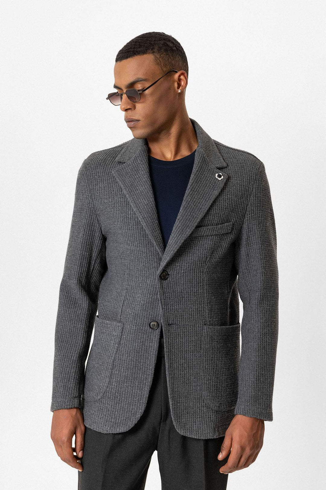 ANT Knitted Textured Men's Jacket - Pearland