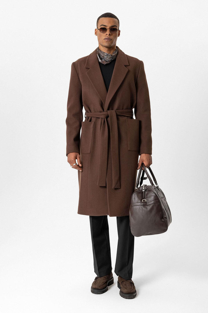 ANT Belted Bag Pocketed Men's Coat - Monclova