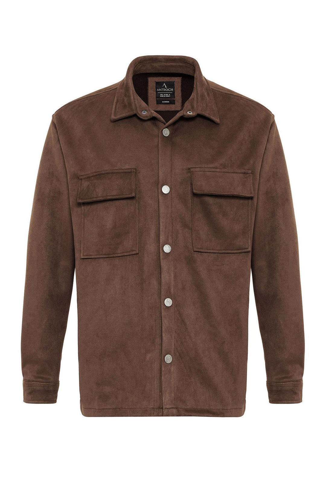 ANT Suede Regular Fit Men's Shirt with Metal Buttons - Villach