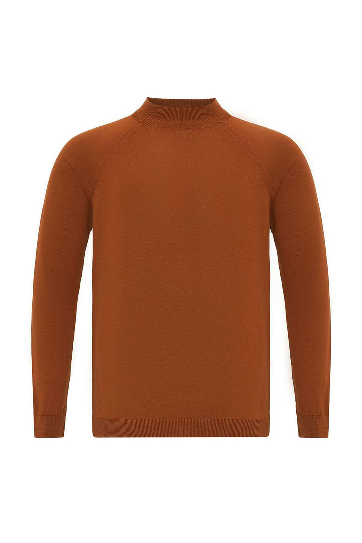 ANT Half Turtleneck Men's Knitwear - Brick