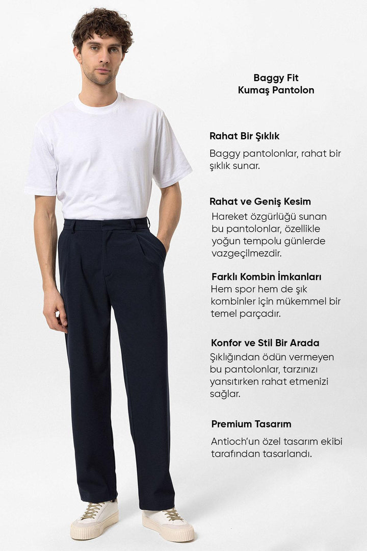 ANT High Waist Baggy Men's Trousers - Novovolynsk