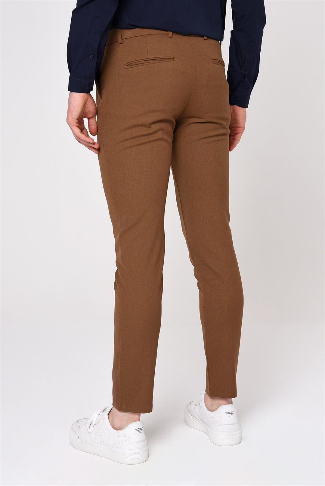 ANT Men's Slim Fit Straight Accessory Fabric Trousers - Holyoke