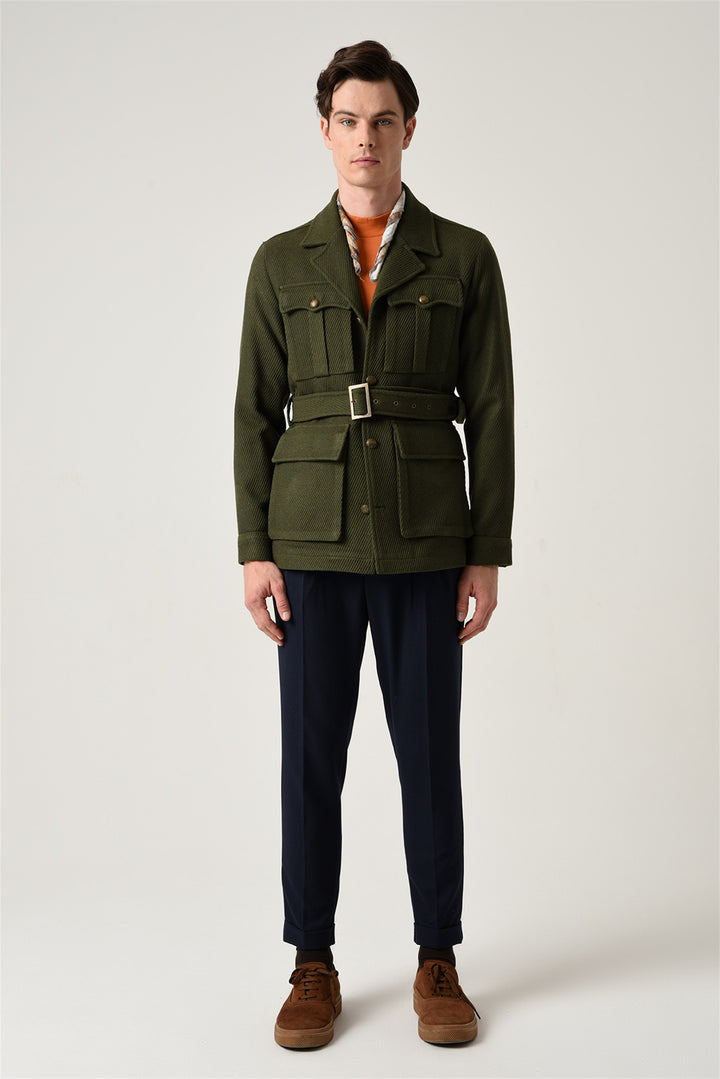 ANT Men's Camp  Collar Belt Detailed Seasonal Coat - Dakota Ridge