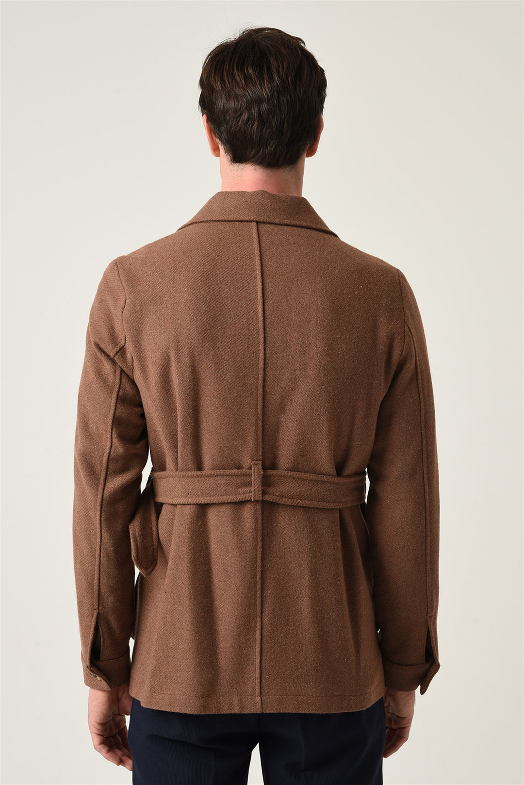 ANT Men's Camp  Collar Belt Detailed Seasonal Coat - Saint-Chamond