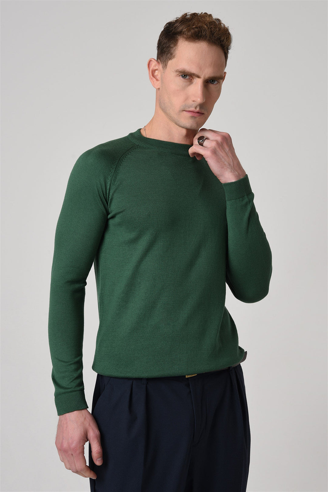 ANT Crew Neck Slim Fit Knitwear Sweater - Crotone